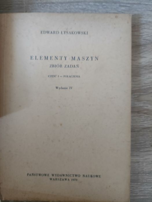 Zestaw książek technicznych, elementy maszyn, maszynoznawstwo, zbiór