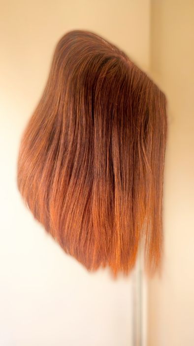 Peruca Lace Front Castanho Acobreado | Excelente Estado