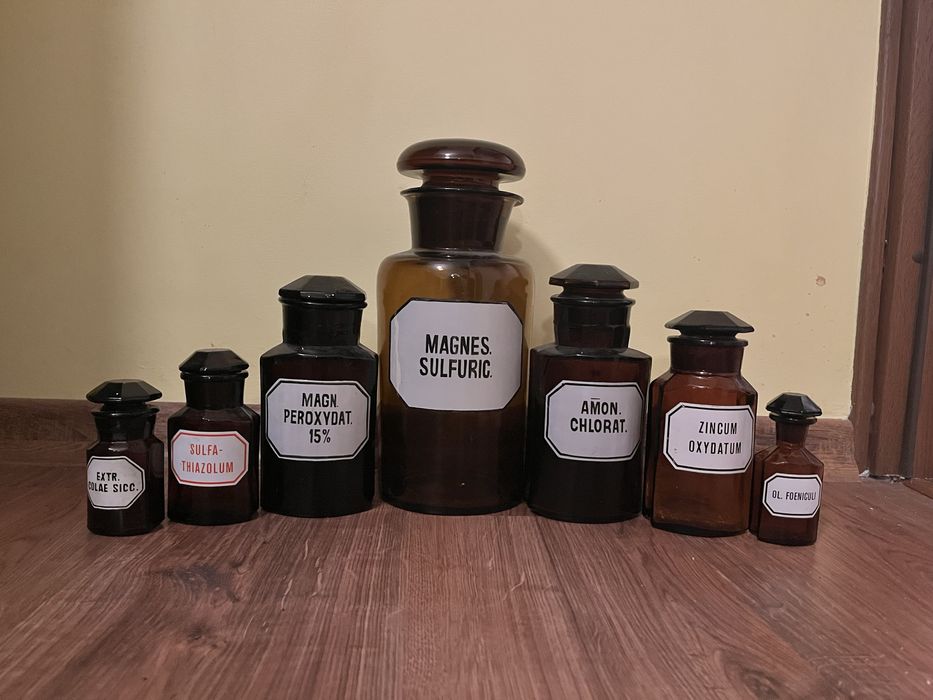 Komplet sztanglasów aptecznych