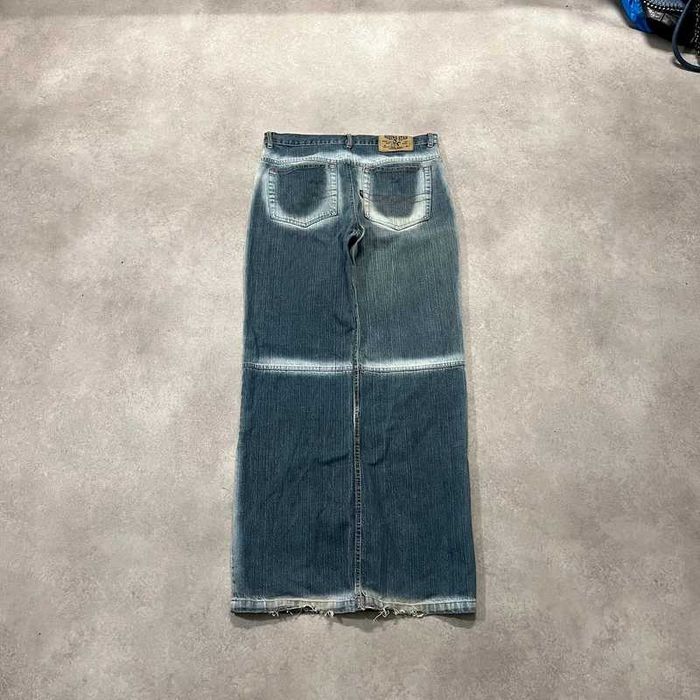 Vintage Spodnie Jeansy Y2K Denim Pants Washed Rap Skate Trendy 00s