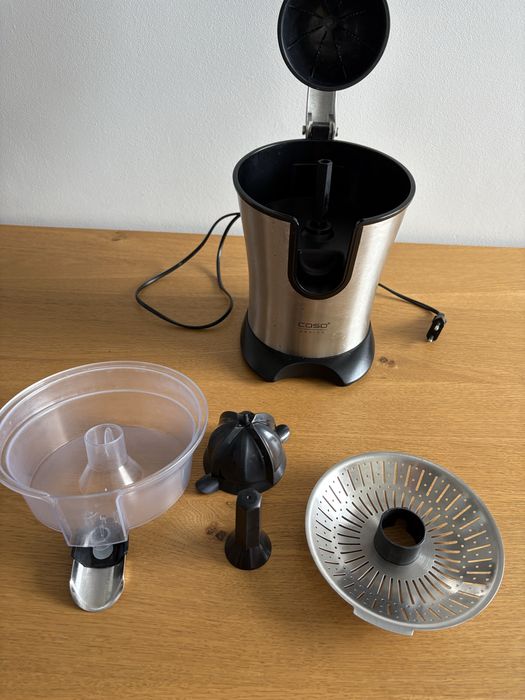 Caso design wyciskarka do cytrusów pomarańczy srebrna