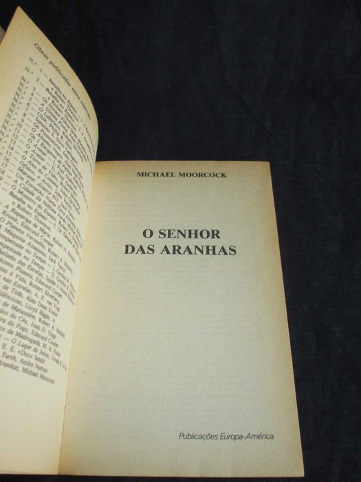 Livro O Senhor das Aranhas Michael Moorcock