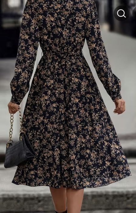 Сукня міді кввтковий принт