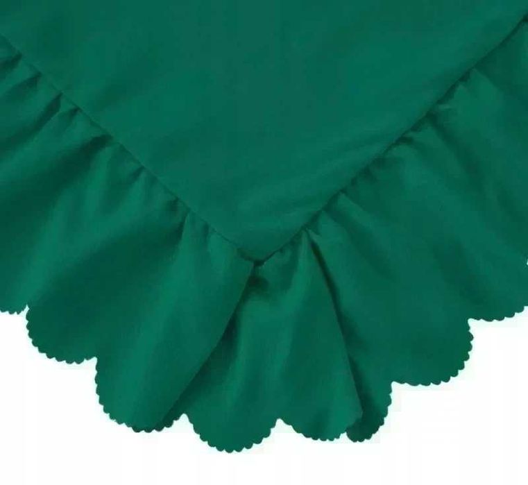 Pościel z Falbanką Komplet Dwa Rozmiary Dwustronna Wysokiej Jakości