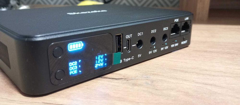 Найкращий ДБЖ/UPS для роутера+ONT 18000mAh, PoE, змінні акуми