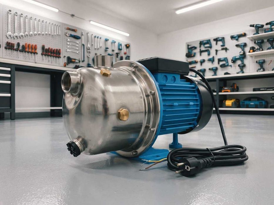 Fabrycznie Nowa Pompa Hydroforowa Ssąca 1100W 3600l/h Inox Wysokie Ciśnienie 5 Bar Do Studni Nawadniania Ogrodu Domu Gospodarstwa