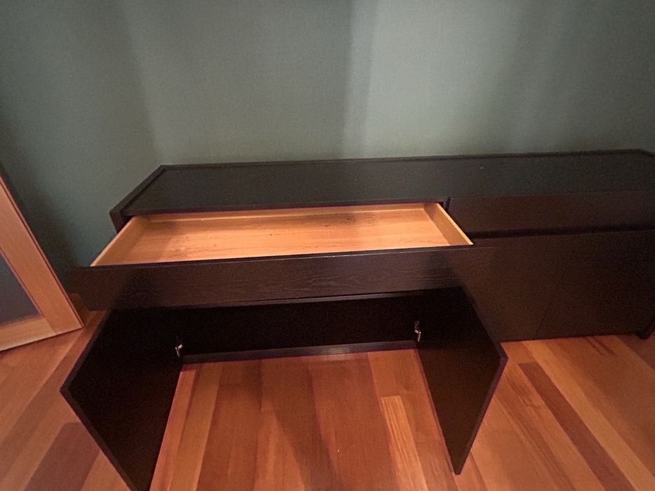 Aparador  buffet wenge com gavetas e portas  Casadek medidas  50x238
