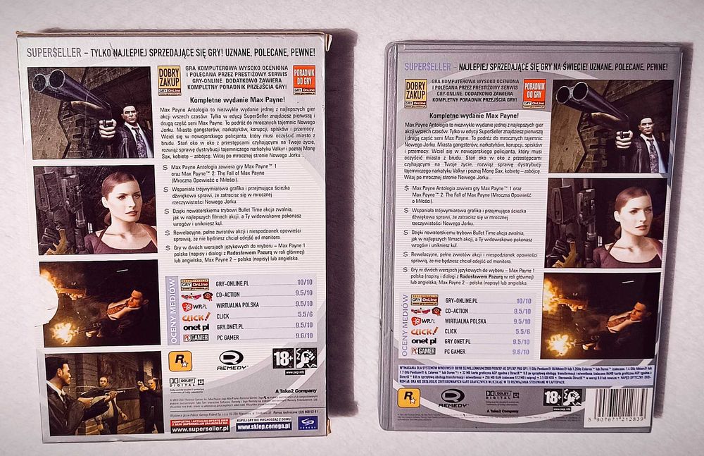 Max Payne Antologia I + II PL PC