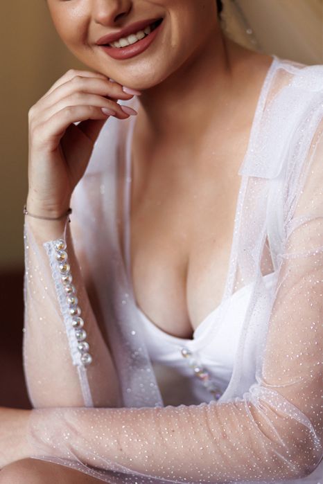 Весільний халат з фатину(євросітки)