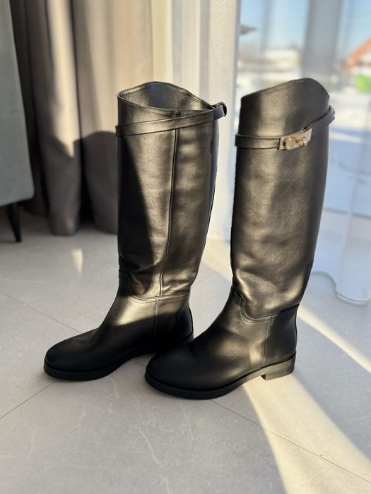 Нові шкіряні чоботи, натуральна шкіра, класичні