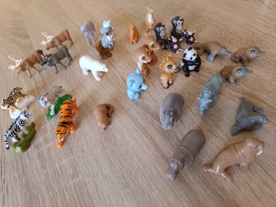 Figurki z Kinder niespodzianki, Sponge Bob, zwierzątka, Kung Fu Panda