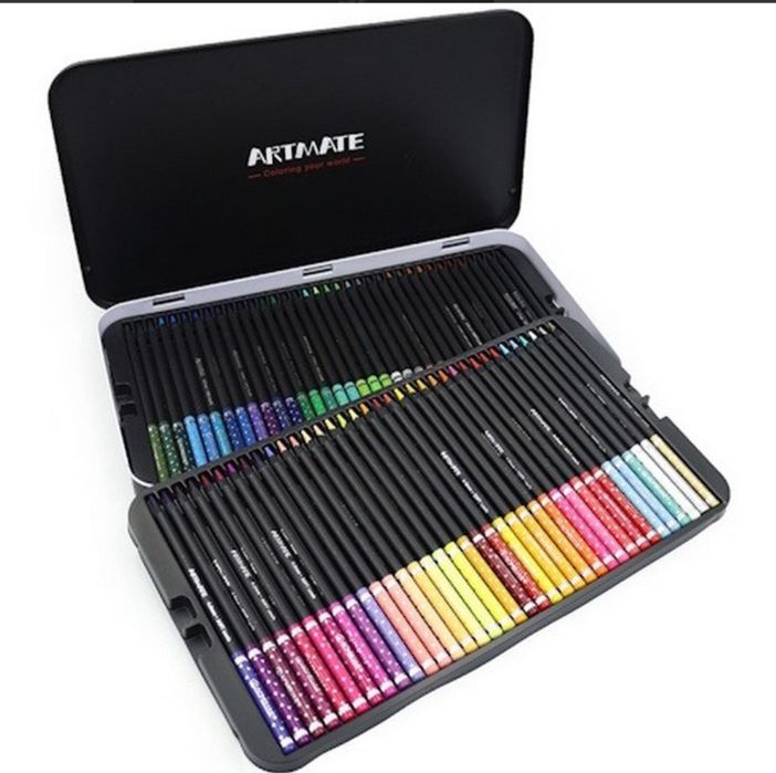 Великий набір кольорових олівців, набір для творчості,маркери,карандаш