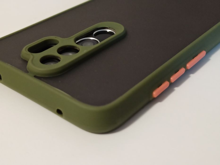 Matowe zielone wojskowe etui redmi note 8 pro