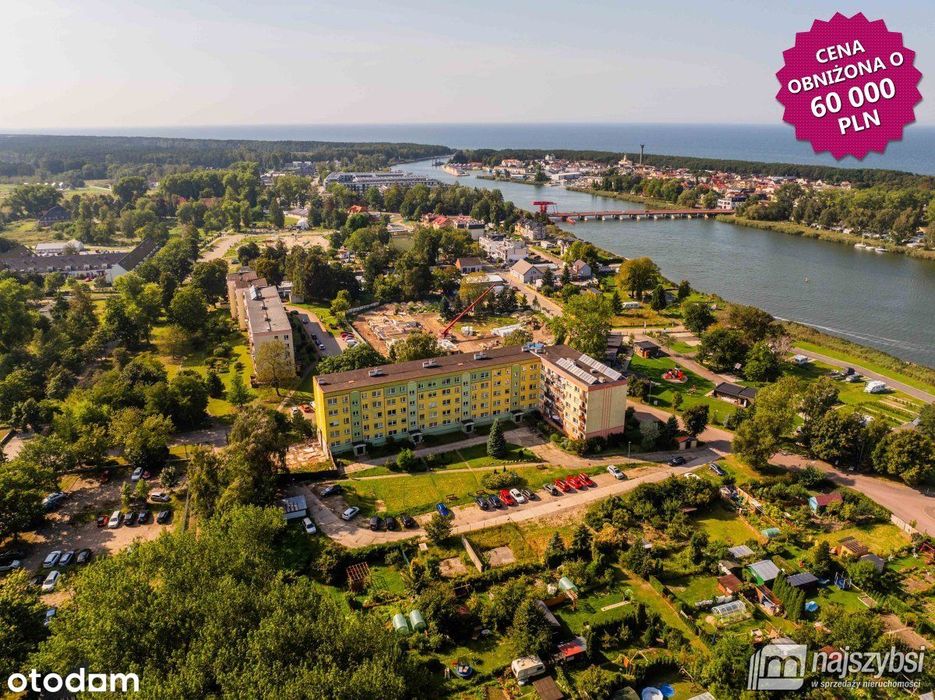 Dziwnów - 4 pokoje, widok na most zwodzony