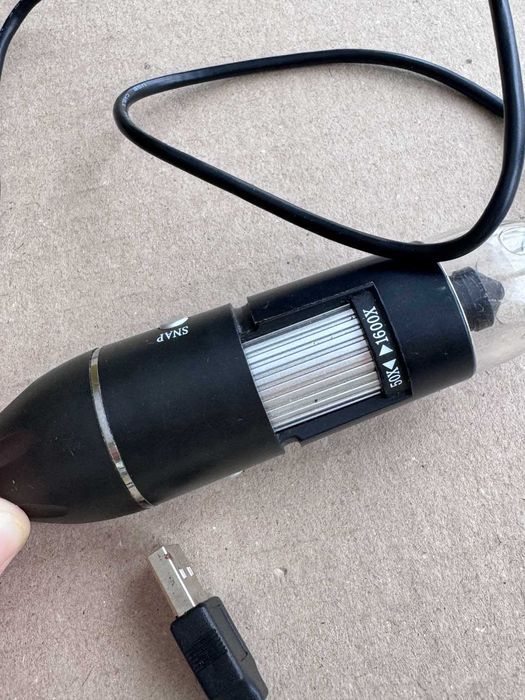 Цифровий USB мікроскоп 1600X з led підсвічуванням портативний