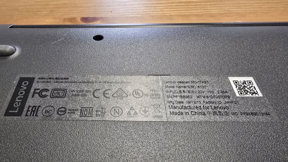 Laptop Lenovo Ideapad 330-17AST