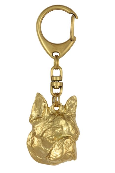 Boston Terrier brelok pozłacany Art-Dog