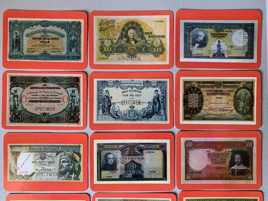 Calendários 1991 - Notas de Portugal