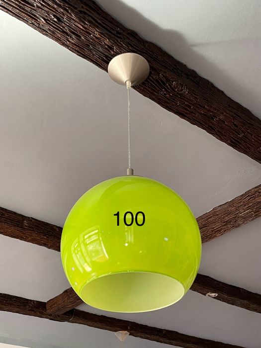 Lampa sufitowa - kolorowe szklane