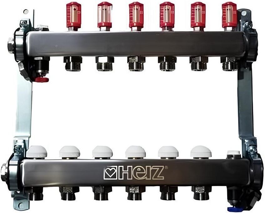 Колектор з витратомірами Herz 3l/min-TS, 6 відводів 1863206