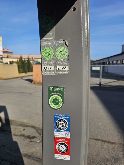 Wózek widłowy Jungheinrich EFG216 Triplex 2020rok niski przebieg UDT Kraków , zwrotny wózek , bateria kwasowa, prostownik w komplecie.