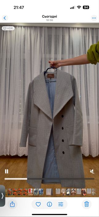 Пальто вовняне осіннє