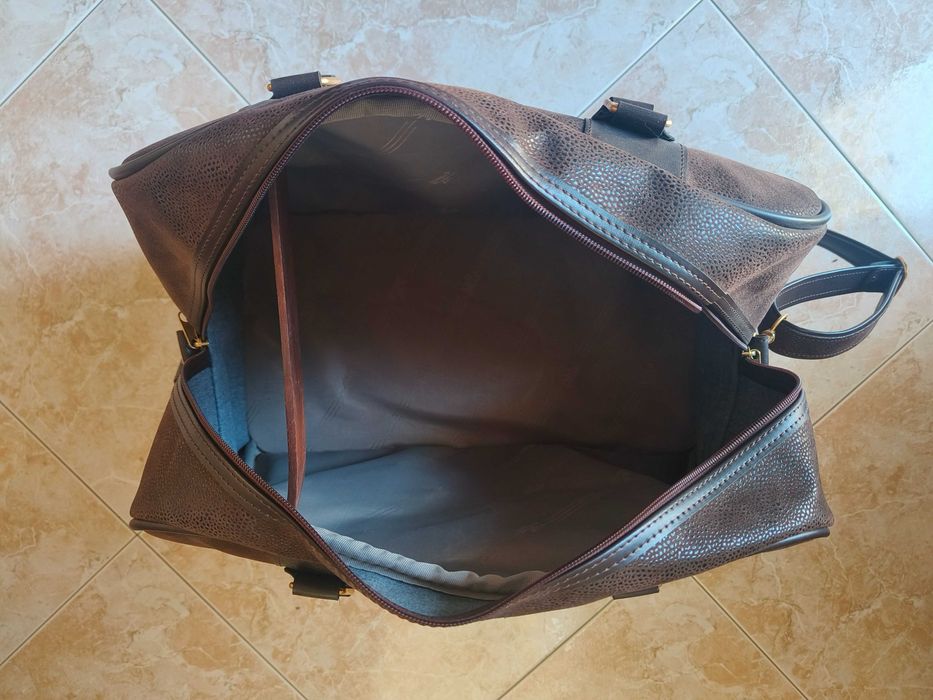 Mala de Viagem em Pele Vintage