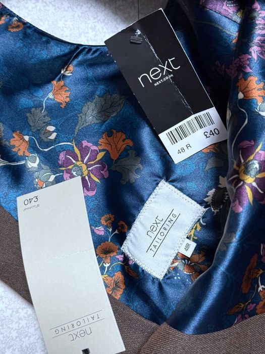 Жилет костюмний чоловічий XL 58 розмір Next Tailoring двобортний ошатний класичний офіційний елегантний колір коричневий шоколадний