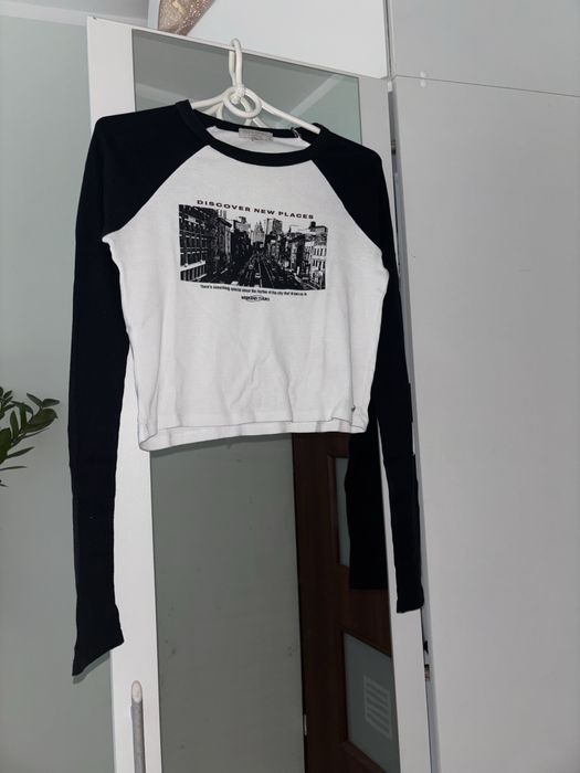 koszulka z dlugim rekawem long sleeve pull&bear S