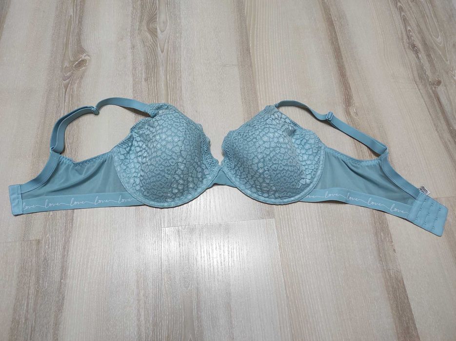 Зручний м'який бюстгальтер із мереживом, ліф із литими чашками 80F (D)