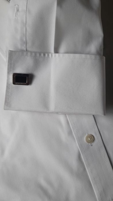 Abotoaduras Vintage Prata Esterlina 925 / Madeira Ébano Montblanc