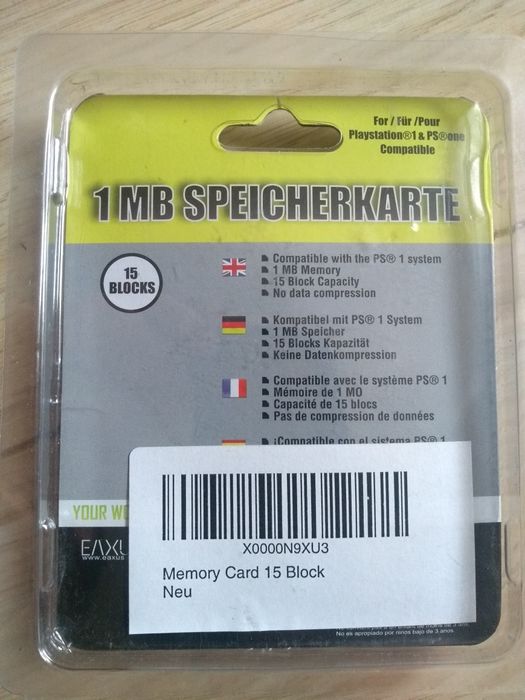Karta pamięci do PlayStation. Nowa