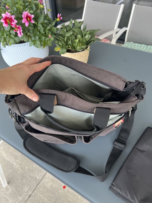 SKIP HOP Duo Signature torba do wózka Soft Slate szara