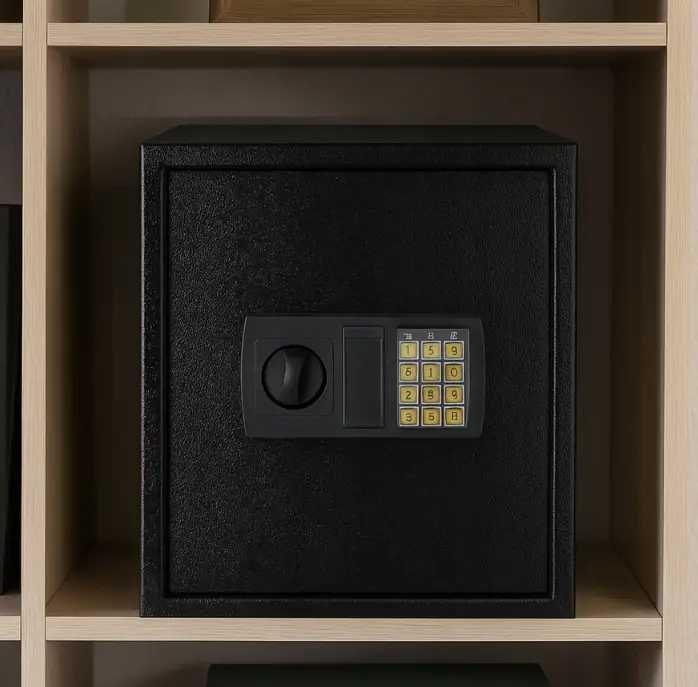 Великий сейф з електронним кодовим замком і ключем 41,5х35х31 см