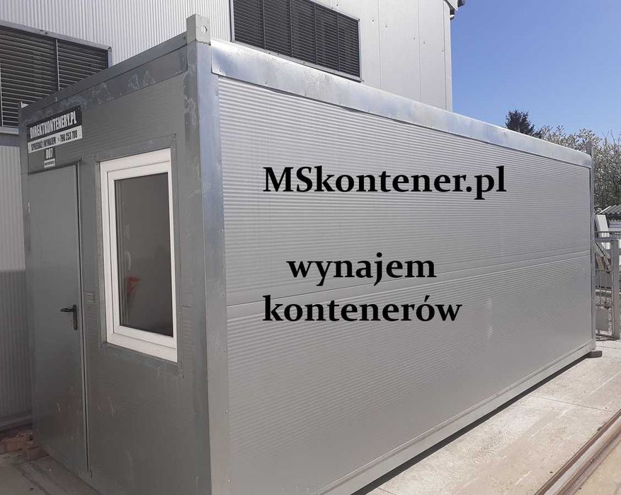Wynajem kontenerów biurowe socjalne szatniowe NOWE