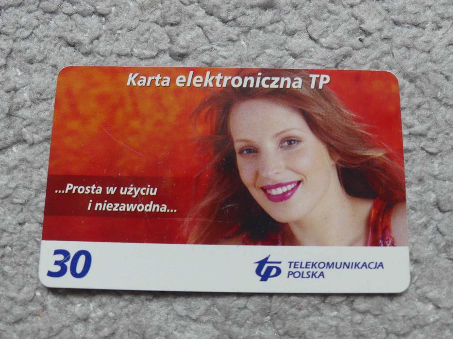 stara karta telefoniczna dla kolekcjonera