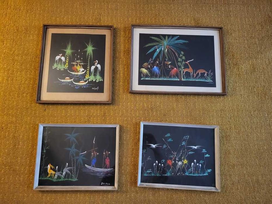 Coleção de 23 Quadros Batik