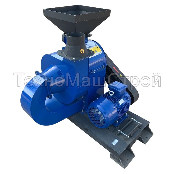 Подрібнювач тріски (молоткова дробарка) CHOPPER 400. Дробилка щепы