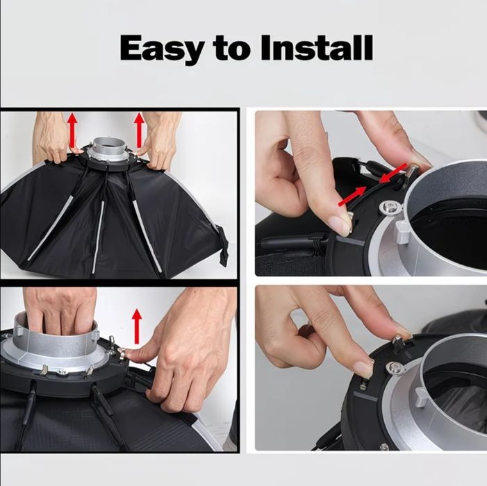 Новий октабокс Triopo 120 см під Bowens | софтбокс+соти