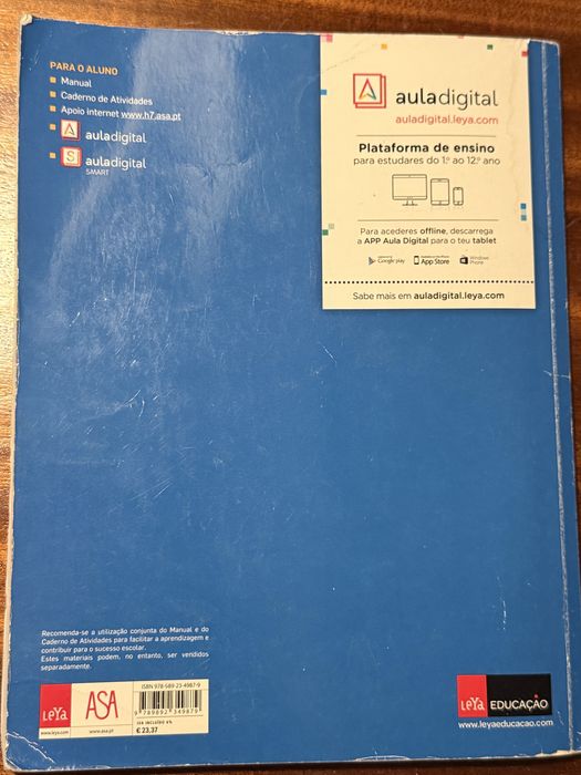 Livro escolar H.7 - Manual - História 7º ano