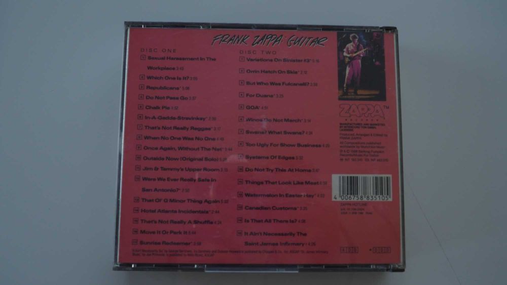 FRANK ZAPPA – Guitar   2×CD, Album • 1988 • Zappa Records / Intercord • INT 883.510 Stan: CD NM / Okładka NM