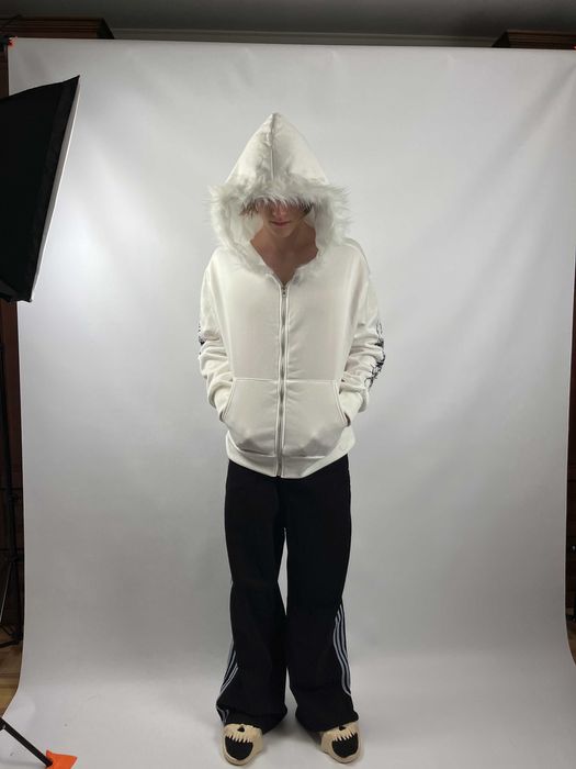 Fur Zip-Hoodie | 2 colors Opium, Archive, Distressed, Oversize