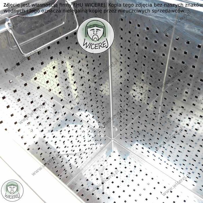 Topiarka parowa Cała Nierdzewna Warszawska Poszerzana na 15/22 ramek