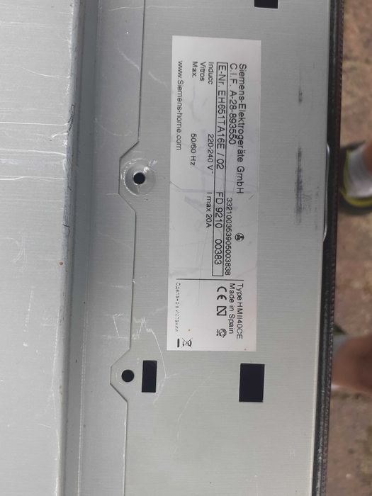 Płyta indukcyjna Siemens