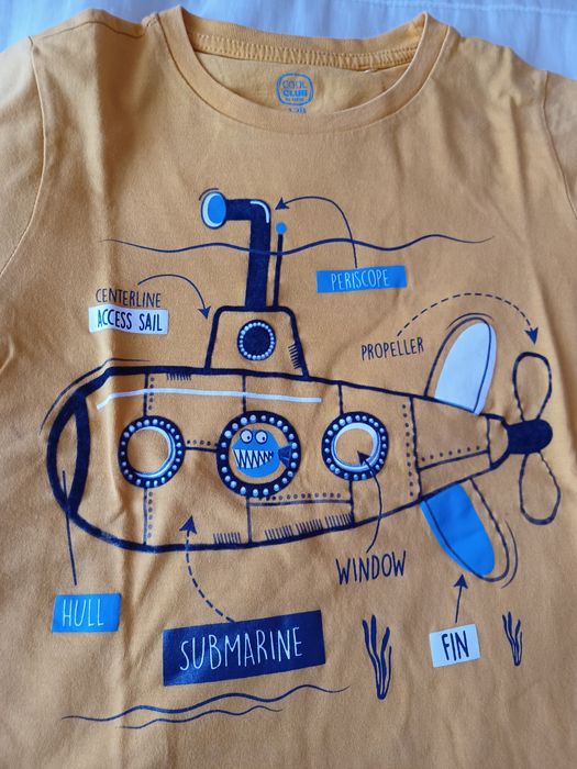Bluzka t-shirt chłopięcy 128 cool club