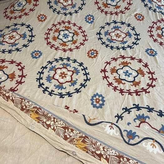 Capa de edredão e fronhas / Embroidered Duvet Cover