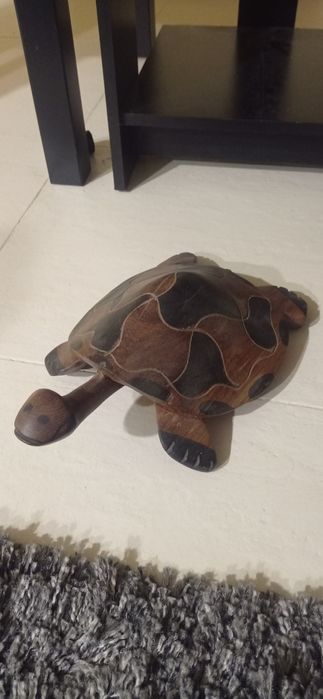 Conjunto de 4 Tartarugas feitas á mão em madeira