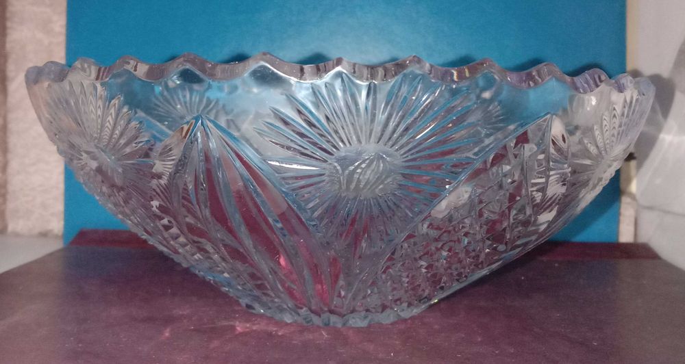 Хрусталь. Большая конфетница, салатник, ваза. Посуда. СССР