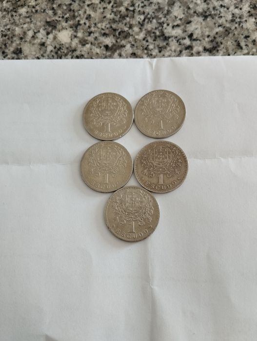 5 moedas de 1 escudo alpaca boas datas