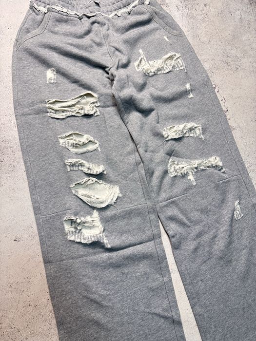 Jaded London Distressed Grey Marl Baggy Monster Joggers XS,S,M